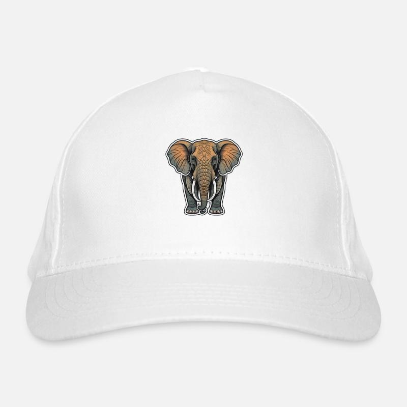 Elefant Bio-Baseballkappe