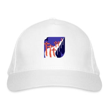 Die Blumen. Ein Weg der Liebe und Vergänglichkeit - Bio-Baseballkappe - Weiß - Vorne