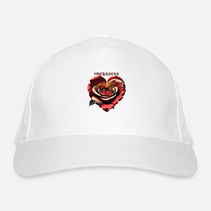 Herztorte Bio-Baseballkappe