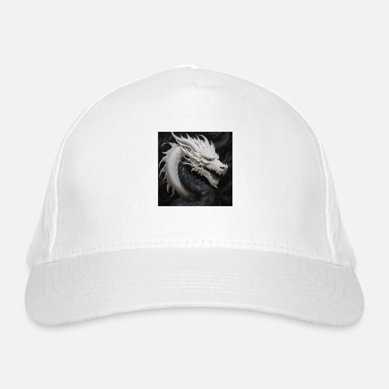 Weißkopf Drache Beschützer Bio-Baseballkappe