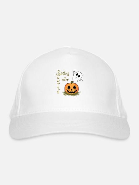 Halloween - Bio-Baseballkappe - Weiß