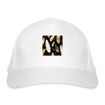 Boho Feathers - Organic Baseball Cap - white - Front