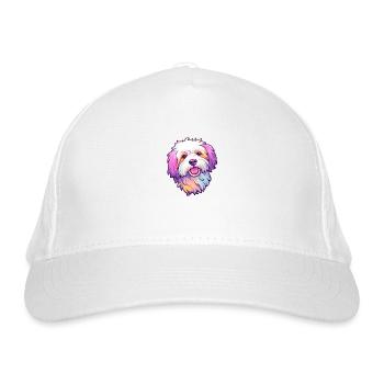 Coton De Tuléar Race De Chien Cartoon Kawaii Illustrat - Casquette classique bio - blanc - Devant