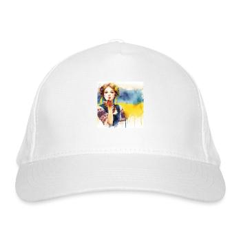 Ukrainian Wife - Organic Baseball Cap - white - Front