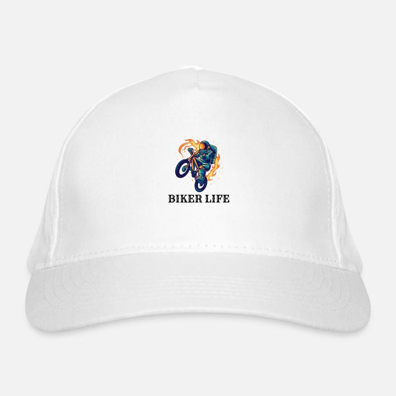 Cosmic Biker Organic Baseball Cap