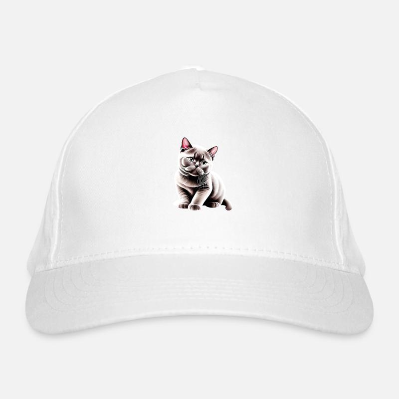 British Shorthair, Chat, Chat, Chaton, Chats Casquette classique bio