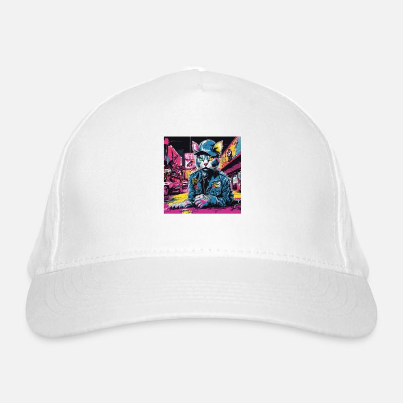 Under Ground Cat Organic Baseball Cap