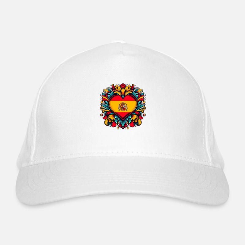 Spanisches Herz Bio-Baseballkappe