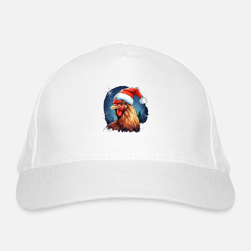 Conception de coqs et de poules pour les agriculteurs et les agriculteurs - Casquette classique bio - blanc