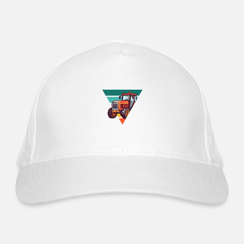 Vintage Tractor - Gift Idea Organic Baseball Cap