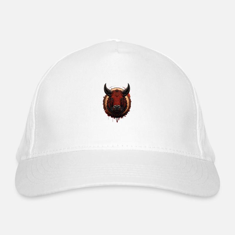 Blutiger Stier Bio-Baseballkappe