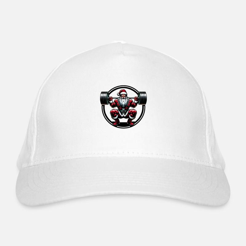 Squats Santa Organic Baseball Cap