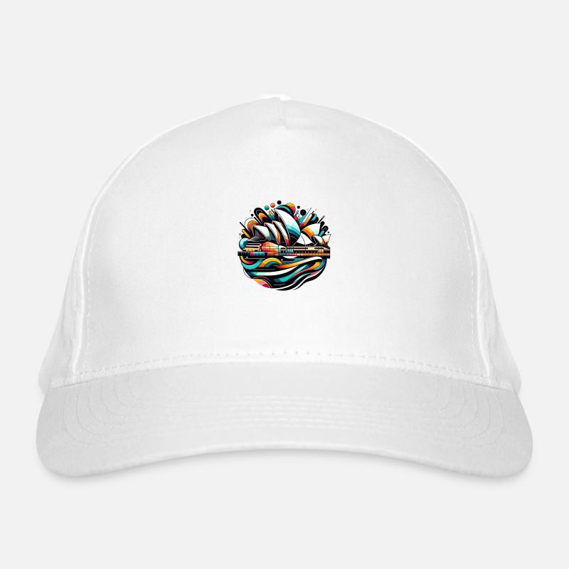 Sydney Opera Abstract Organic Baseball Cap