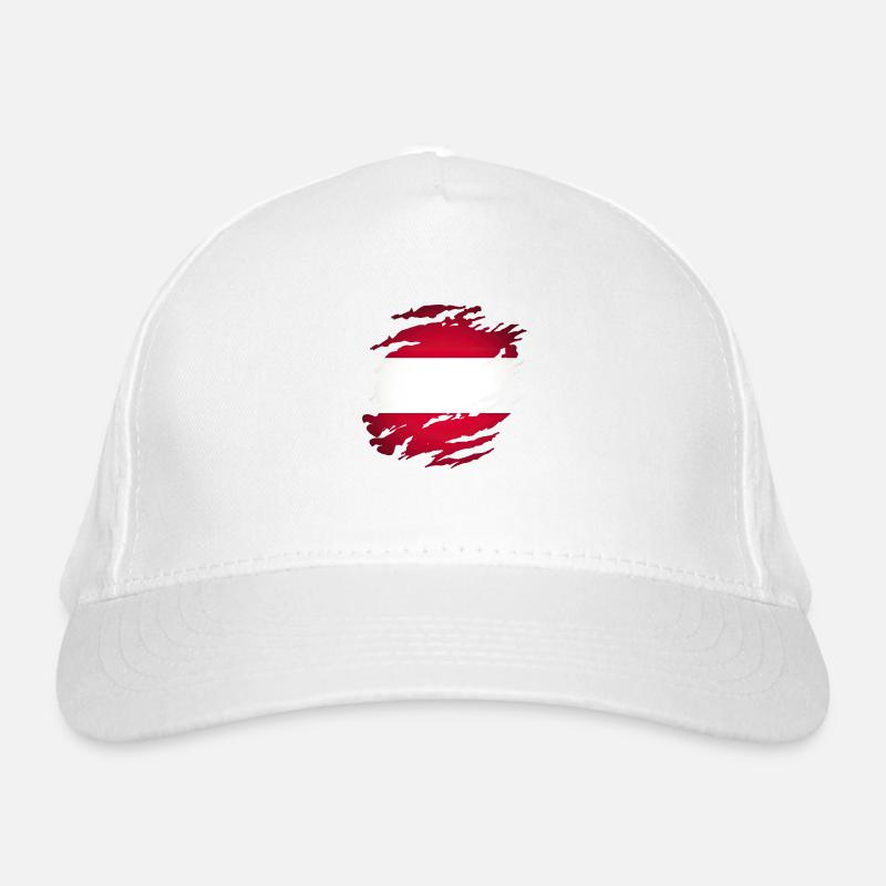 Austria Austrians map country flag Austria Organic Baseball Cap