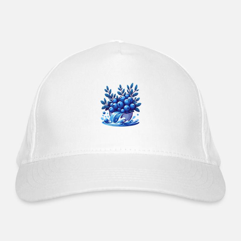 Blueberries Wave Energy Bowl Organic Baseball Cap