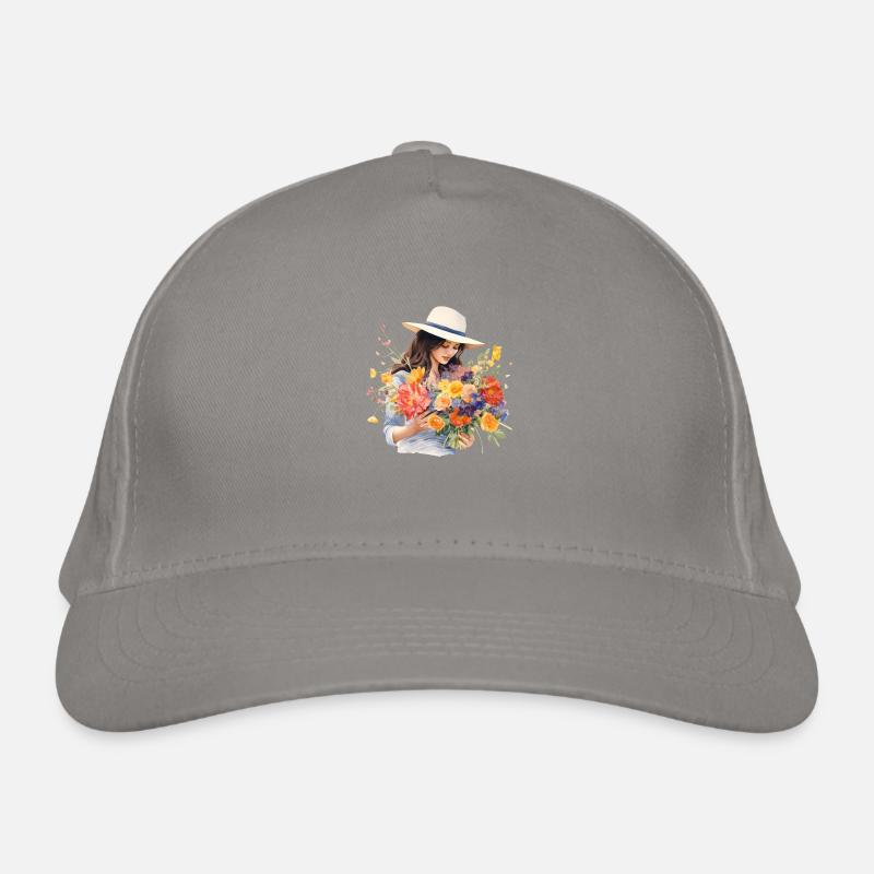 Blumenmädchen Bio-Baseballkappe