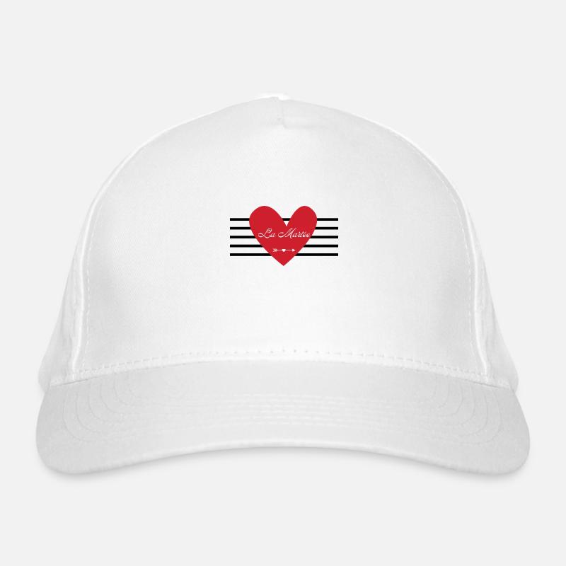 The Bride Red Heart - Matching tshirt Organic Baseball Cap