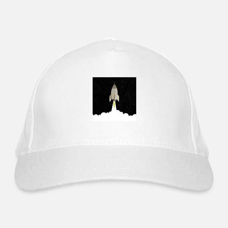 Rocket blast off Organic Baseball Cap