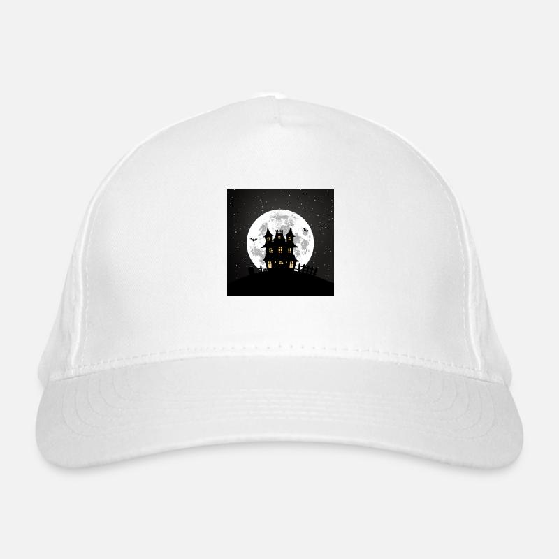Haunted house Organic Baseball Cap