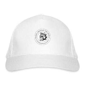 IMG 0989 Vêtements et souvenirs d’aventure en plein air - Casquette classique bio - blanc - Devant