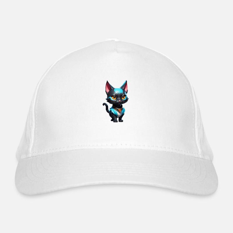 Chat Bande Dessinée Mignon Casquette classique bio