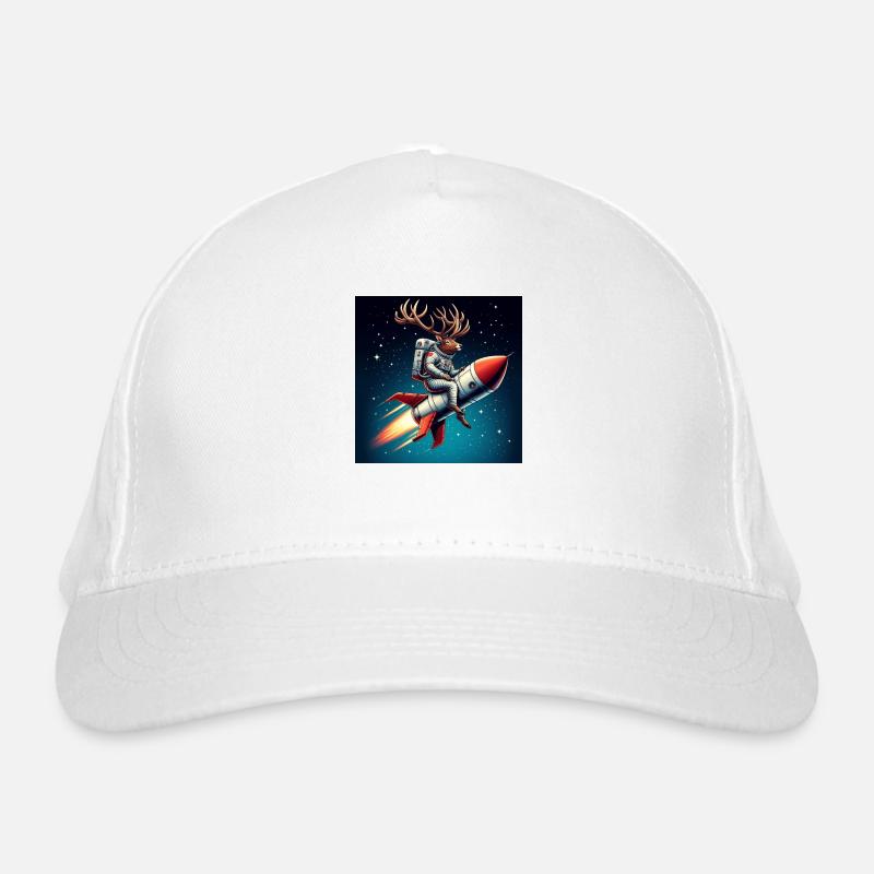 Raketen Hirsch Bio-Baseballkappe