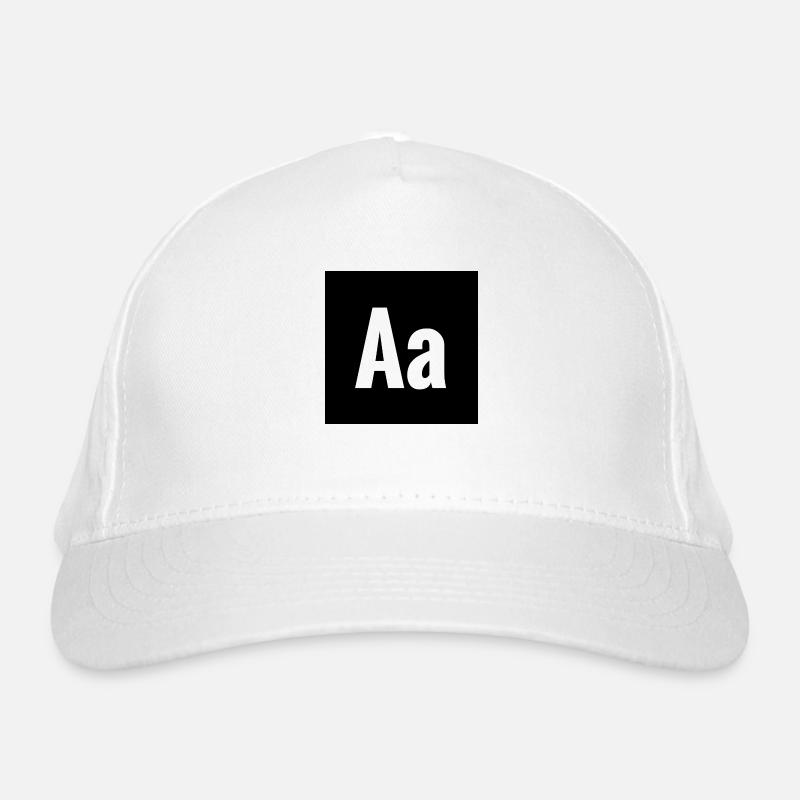 Buchstabe A Quadrat Bio-Baseballkappe