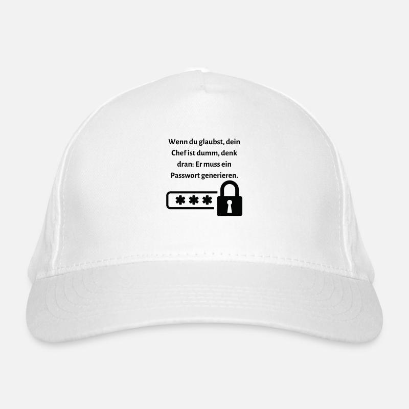 Wenn du glaubst dein Chef ist dumm... Bio-Baseballkappe