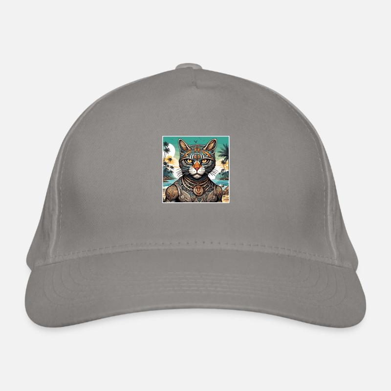 Tattoo / Tier / Kunst / cool / Comic / Katze Bio-Baseballkappe