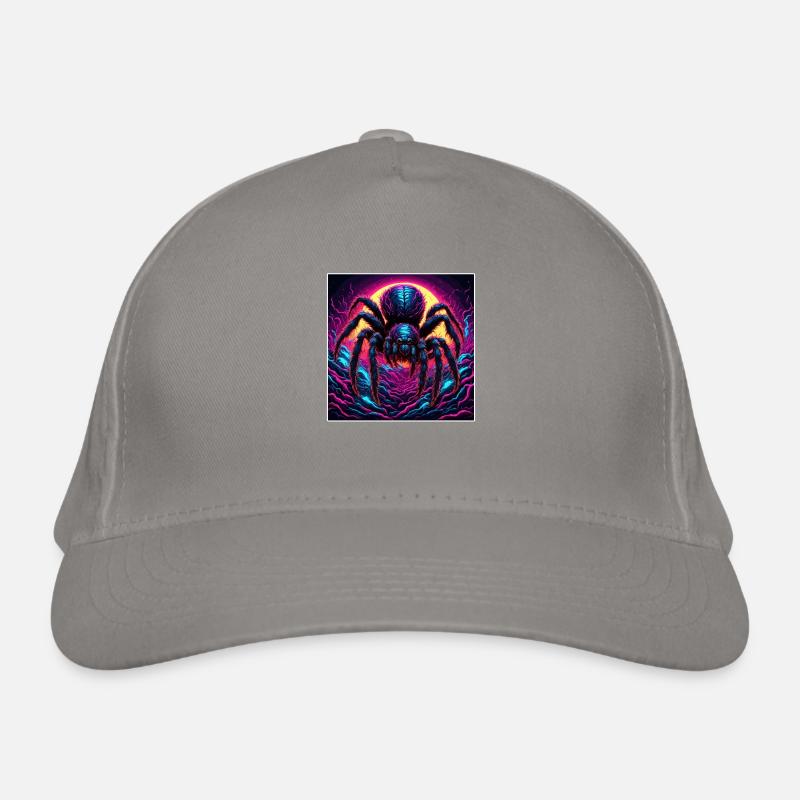 Spinne / Netz / Haustier / Kriechtier / Achtbeiner Bio-Baseballkappe