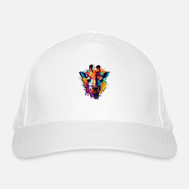 Abstract Giraffe Design - Arte Moda Organic Baseball Cap