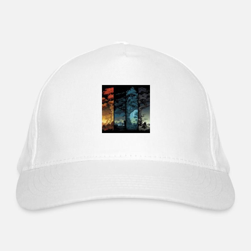 Magical Tree Landscapes in the Annual Cycle Organic Baseball Cap