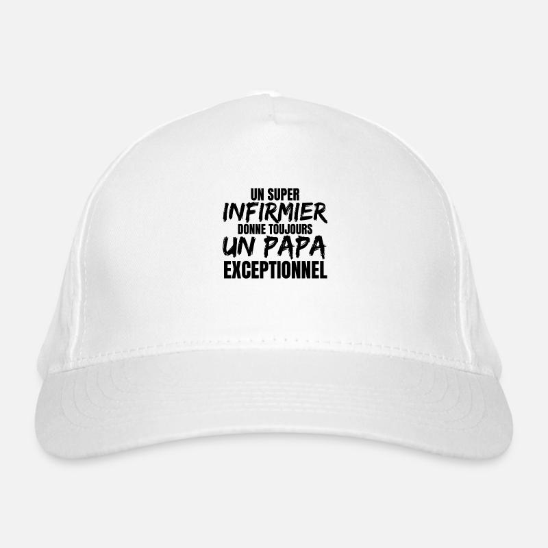 SUPER PAPA INFIRMIER Casquette classique bio