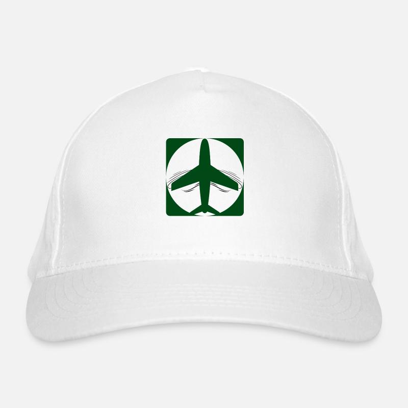 Military aircraft in flight with wind effect Organic Baseball Cap