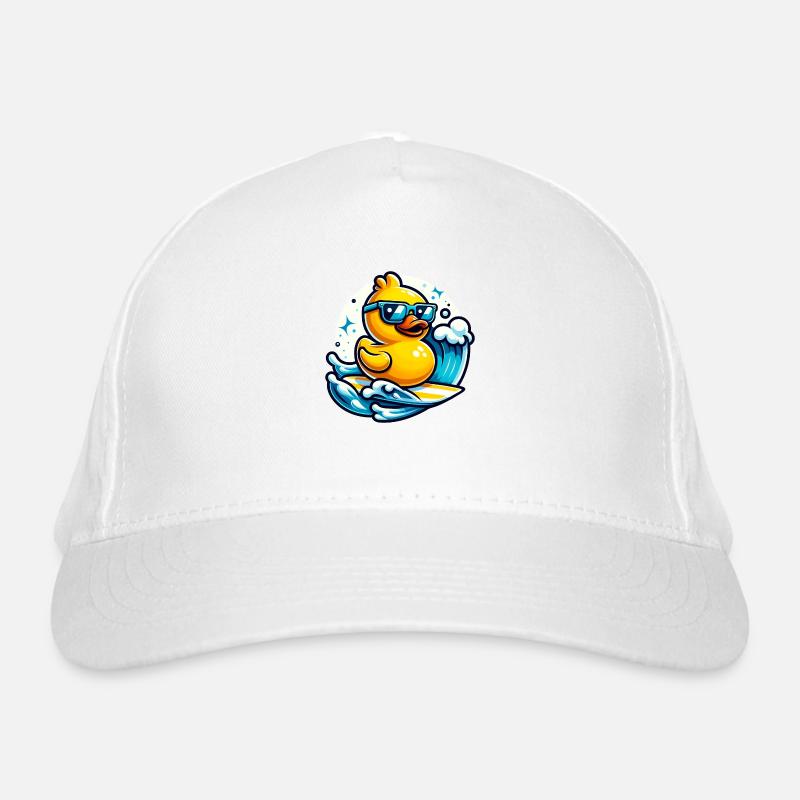 Surf's Up Ducky Organic Baseball Cap