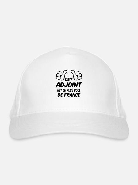 MEILLEUR ADJOINT - Casquette classique bio - blanc - Devant