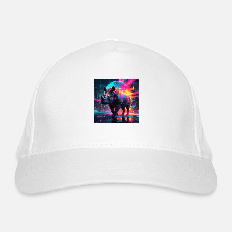 Rhinocéros néon Casquette classique bio