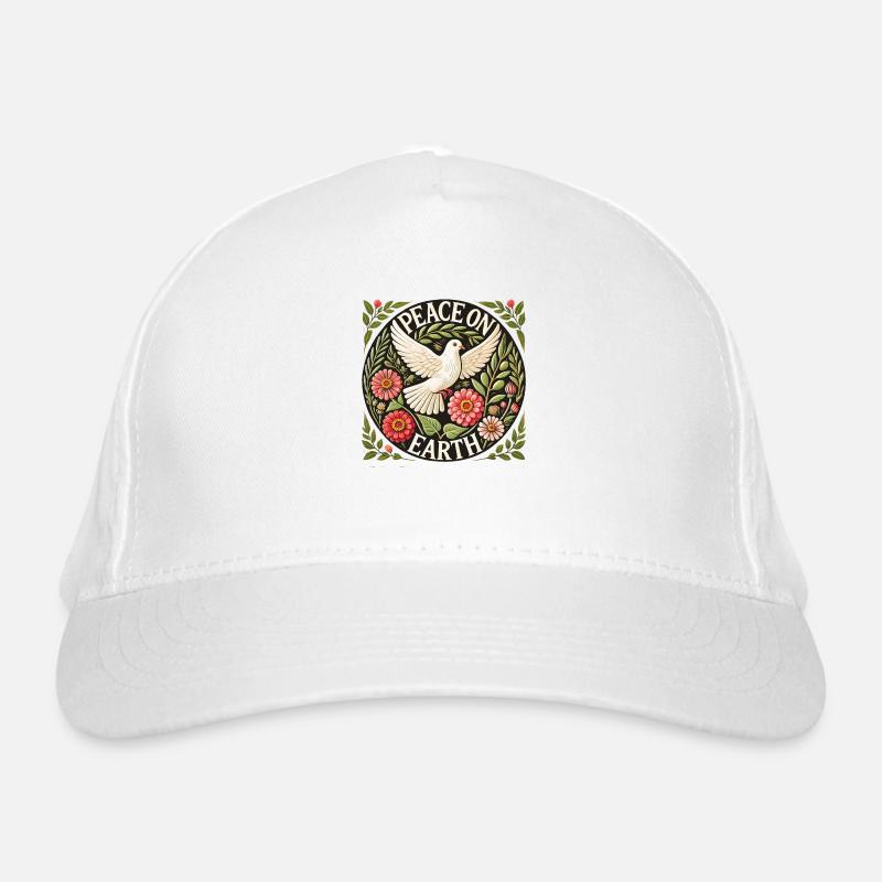 Peace on Earth Organic Baseball Cap