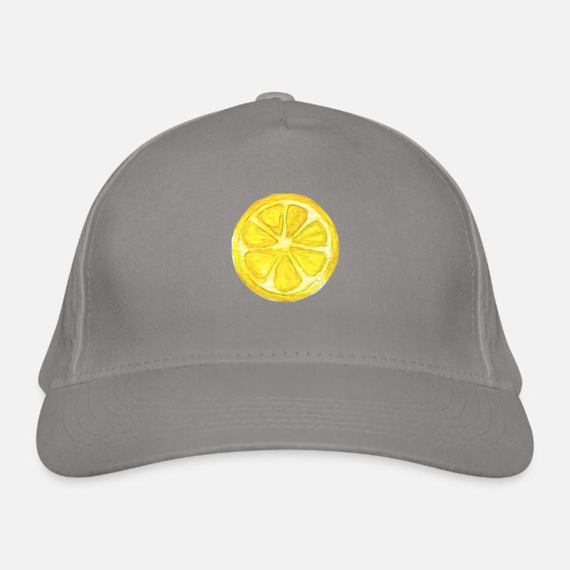 Zitronenscheibe Bio-Baseballkappe