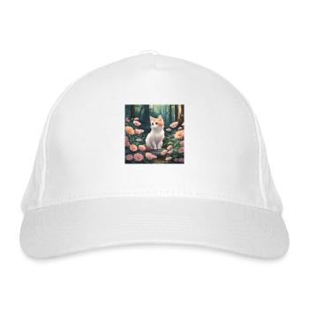 Cat - Bio-Baseballkappe - Weiß - Vorne