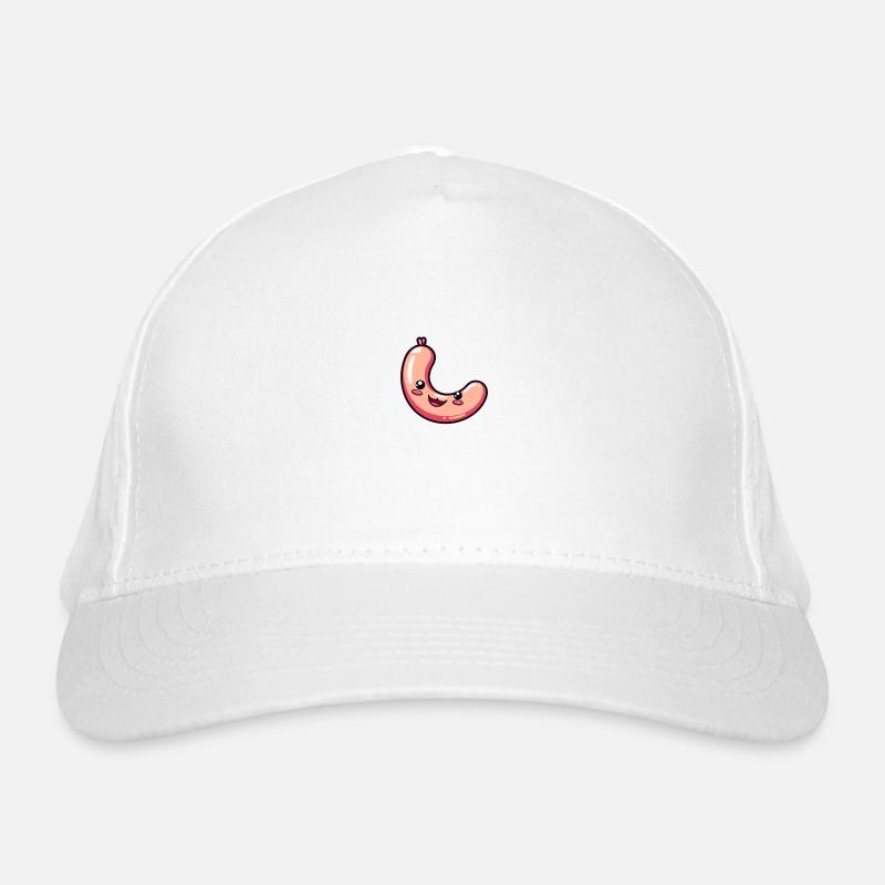 Saucisse joyeuse au visage doux Casquette classique bio
