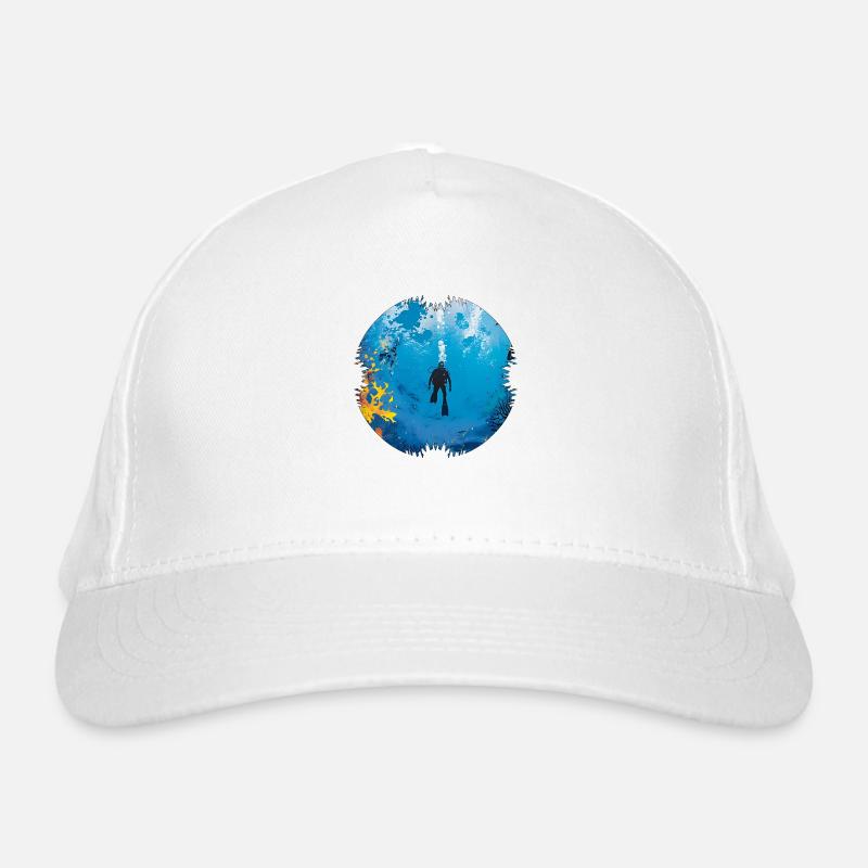 Weightlessness while diving Organic Baseball Cap