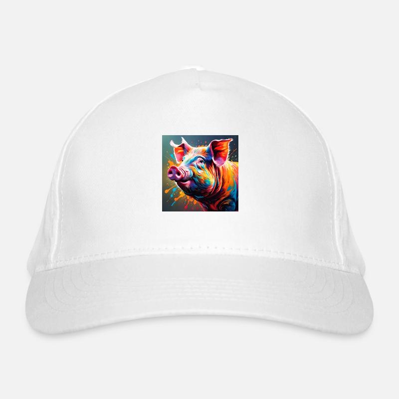 Pig Bio-Baseballkappe