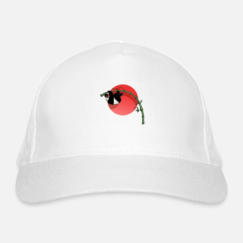 Sitzender Panda Bio-Baseballkappe