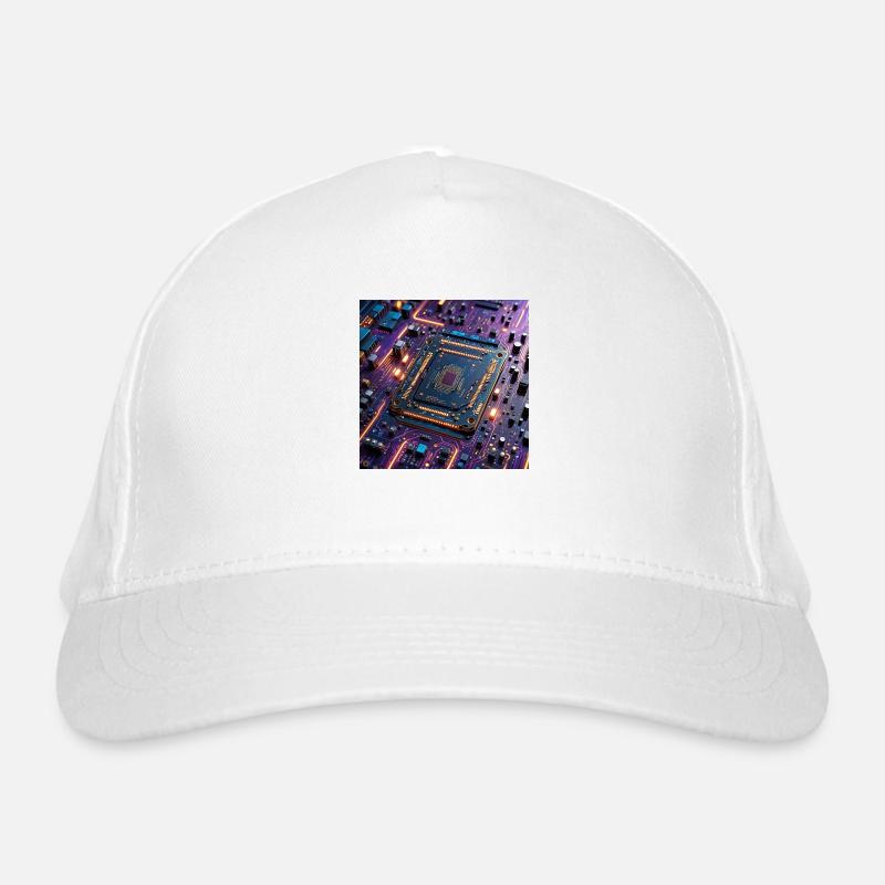 Microchip Colored Organic Baseball Cap
