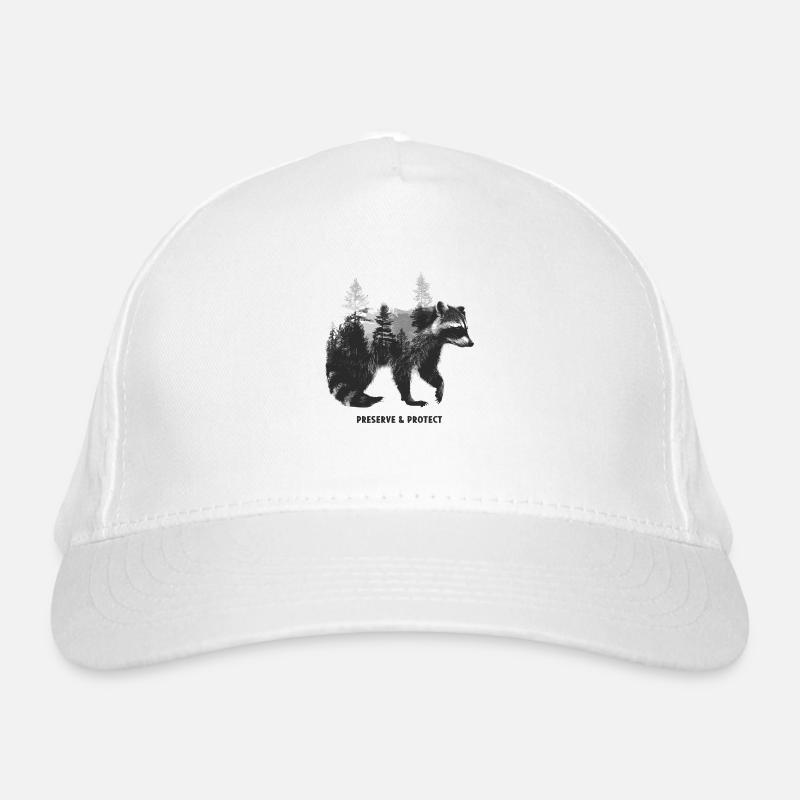 Protéger la forêt de ratons laveurs Nature Casquette classique bio