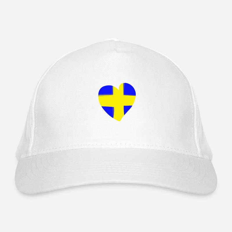 Schweden Herz Bio-Baseballkappe