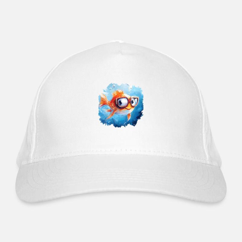 Funny fish with poor eyesight Organic Baseball Cap