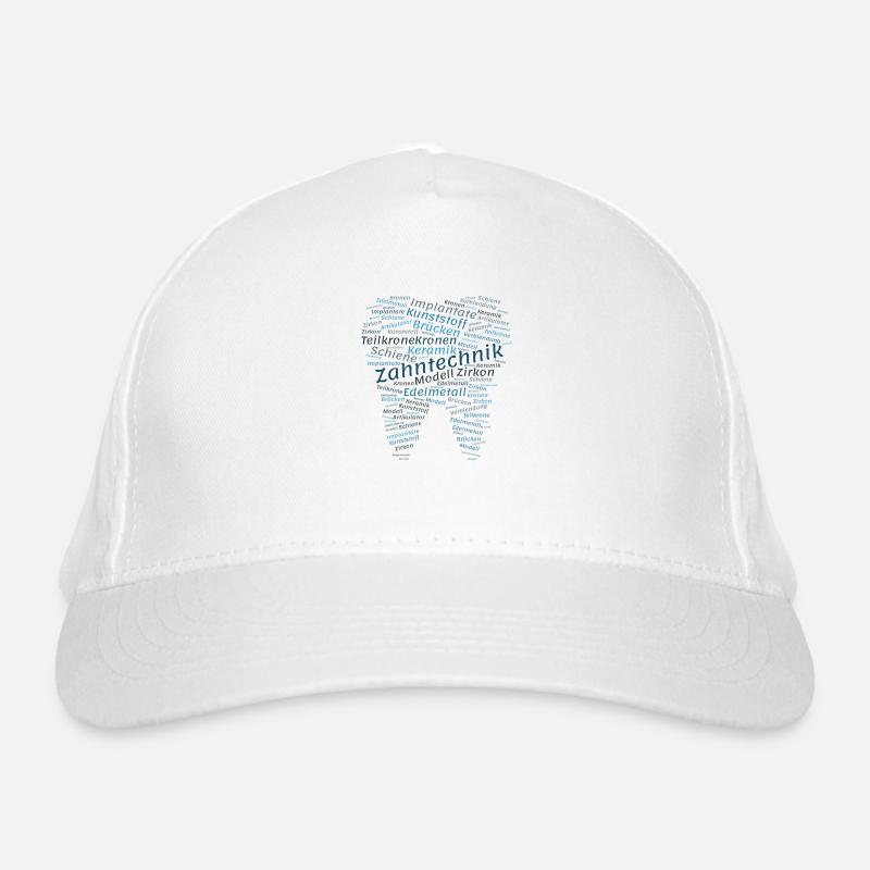 Dental Technology Wordcloud blue Organic Baseball Cap