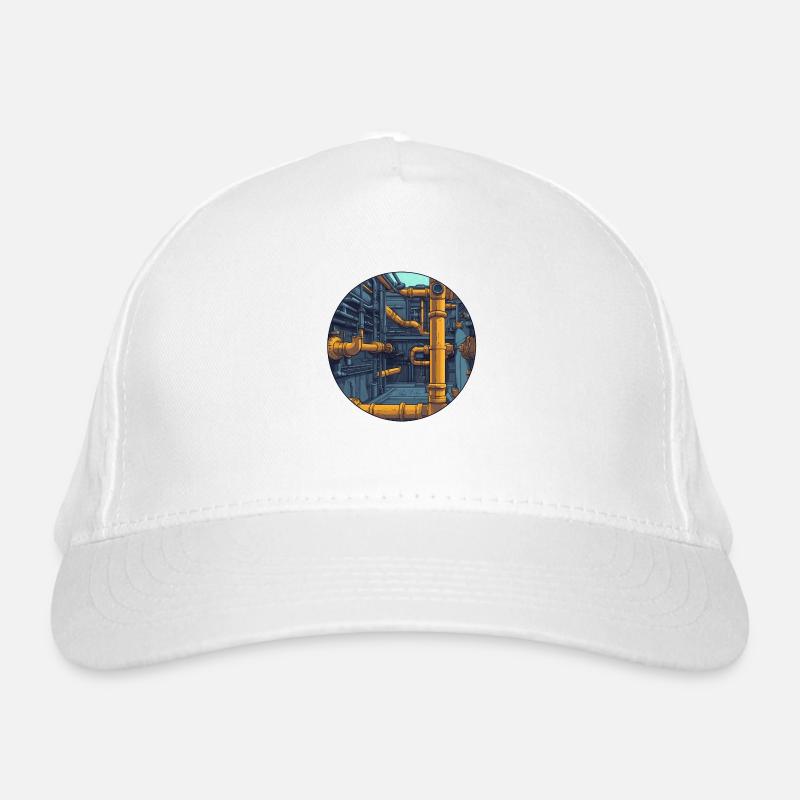 Industrial pipe systems Organic Baseball Cap